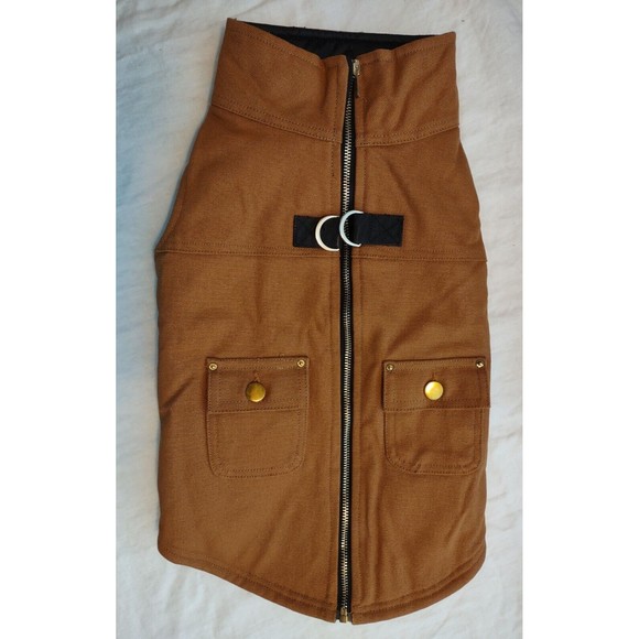 Brabtod XXL Canvas Dog Vest with D Ring Leash and Zipper Closure - Picture 2 of 11